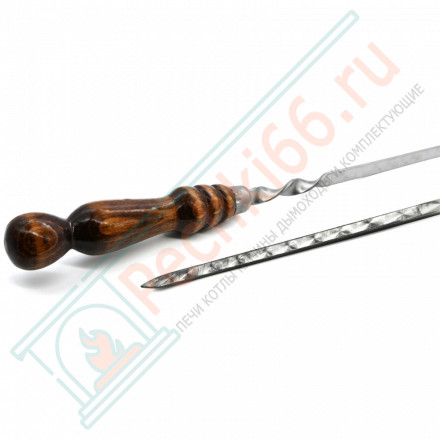 Комплект 6 шампуров из нерж. ст 3 мм. с д/р (500х12х3 мм)