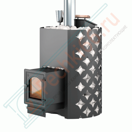 Чугунная банная печь Etna 18 ДТ- 4С Закрытая каменка (Этна)