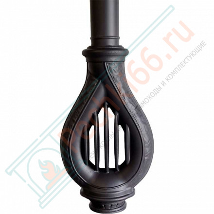 Дымоход конвектор d-150М-130М «Лира» серый (ProMetall)