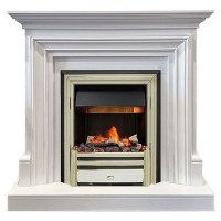 Электрический Каминокомплект Bradford - Белый с очагом Cavendish