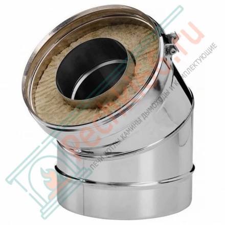 Отвод 15° V50R с изол (AISI-321/0,8-ОЦИНК-RAL/0,5) d-250/350 (Вулкан)