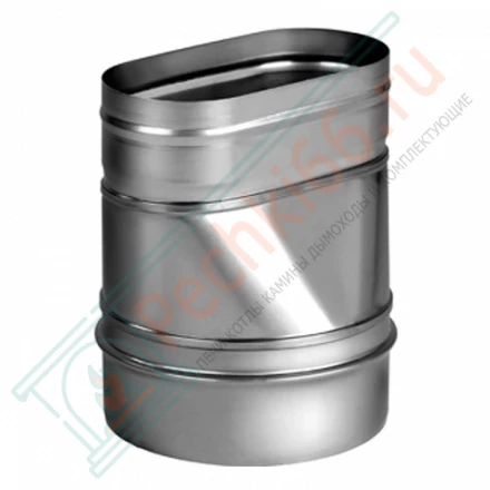 Переходник с круга на овал прямой VOG (AISI-321/0,5) 120х240мм, d-150 (Вулкан)