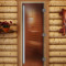 Дверь для бани и сауны Престиж бронза, 2100х800 по коробке (DoorWood)