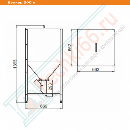 Пеллетная горелка Ray 25 с бункером 300 л (Zota)