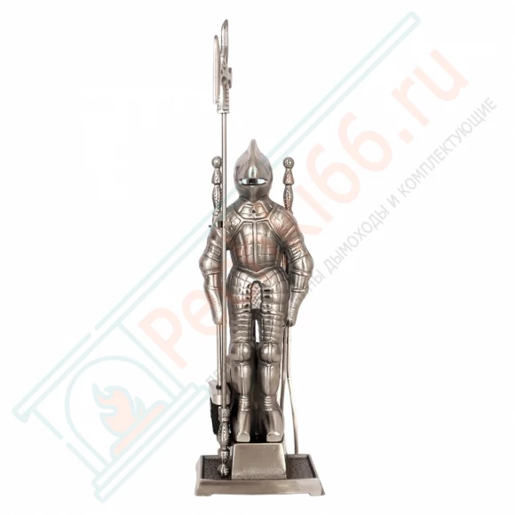 Набор каминный D50011АS Рыцарь (4 предмета, 79см, серебро), на подставке в Краснодаре