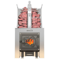 Банная печь Фредерика ПРОФИ со стеклом (Добросталь)