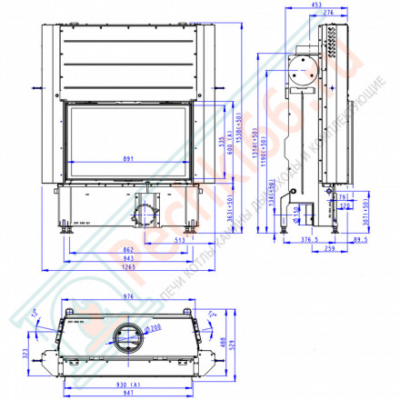 Каминная топка IMPRESSION 2G L 93.60.01 (Romotop)