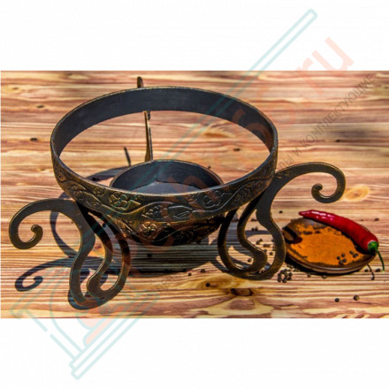 Подставка под садж/казан с угольницей "Инь-Янь"