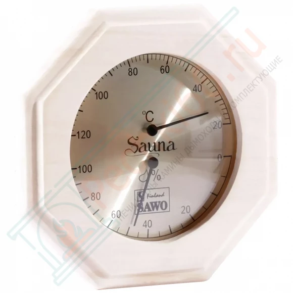 Термогигрометр восьмигранник 241-THA, осина (Sawo) в Краснодаре