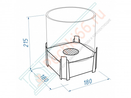 Биокамин сувенирный "ФСБ" М (LuxFire)