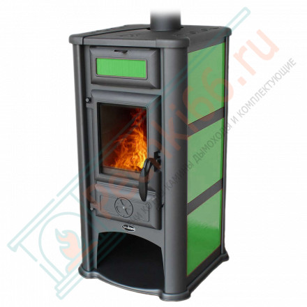 Печь-камин Lederata зеленая (Tim Sistem)