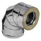 Сэндвич колено 90° (НЕРЖ-430/0,5-ОЦИНК/0,5) d-120/200 (Ferrum GS-Z)