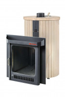 Дровяная банная печь ОПТИМА "Окаменевшее дерево перенесённый рисунок"(Ферингер)