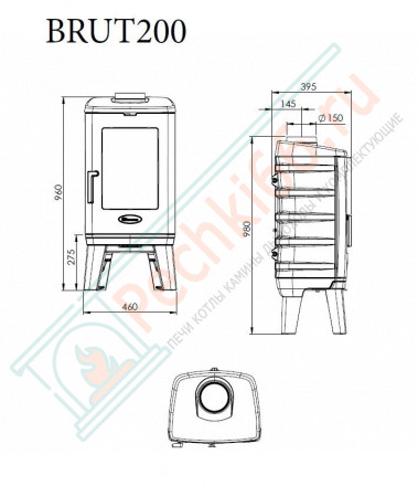 Чугунная печь BRUT (Dovre)