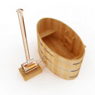 Японская баня Фурако овальная с внешней печкой 120х200х120 (НКЗ) Японская баня Фурако овальная с внешней печкой 120х200х120 (НКЗ)