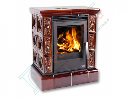 Керамическая печь Helvetia KPI, кафельный цоколь, Т/О 6.9 кВт, 2-цвета (ABX)