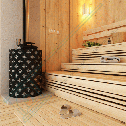 Чугунная банная печь Etna 24 ДТ- 4 Закрытая каменка (Этна)