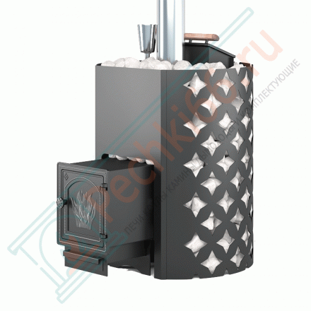 Чугунная банная печь Etna 24 ДТ- 4 Закрытая каменка (Этна)