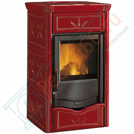 Печь-камин Nicoletta, цвет бордовый (La Nordica)