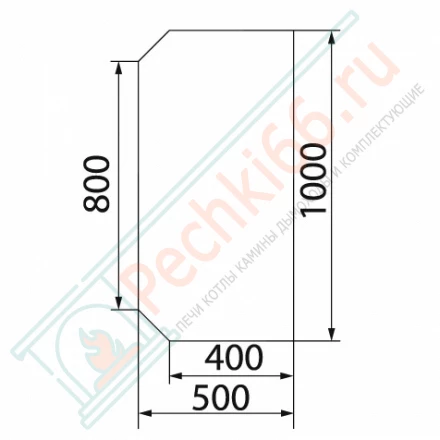 Притопочный лист VPL062-R9005, 500Х1000мм, чёрный (Вулкан)