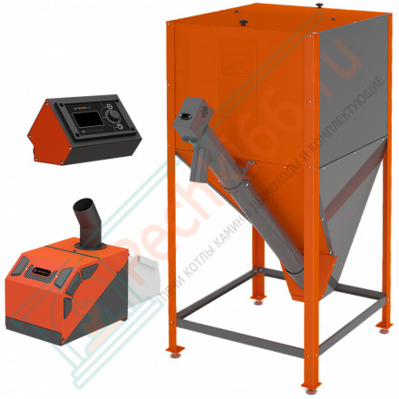 ​Пеллетная горелка 26 Комфорт 2.0​ (горелка+пу+механизм+напольный бункер) (Теплодар)