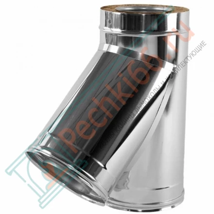 Тройник 45° V50R с изол (AISI-310S/0,8-ОЦИНК-RAL/0,5) d-115/215 (Вулкан-Cerablanket)