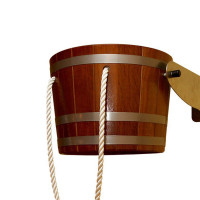 Обливное ведро Перевертыш для улицы 14,5 л, порода дерева камбала (Blumenberg)