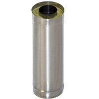 Сэндвич труба для дымохода L=1.0 м (НЕРЖ-439/1,0-ОЦИНК/0,5) d-115/200 (УМК) Сэндвич труба для дымохода L=1.0 м (НЕРЖ-439/1,0-ОЦИНК/0,5) d-115/200 (УМК)