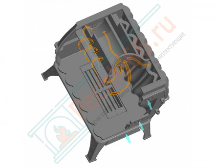 Чугунная печь Бахта, черная (ProMetall)