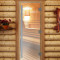Дверь для бани и сауны Престиж прозрачная, 2100х800 по коробке (DoorWood)