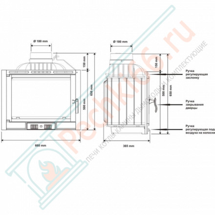 Топка для камина Dagmar (Fireway)