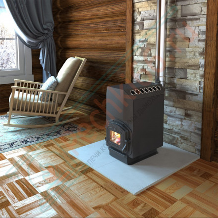 Отопительная печь ТОП-модель 140, со стальной дверцей (Теплодар) до 140 м3