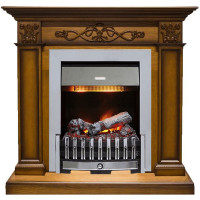 Электрический каминокомплект Verona - Дуб антик с очагом Danville Chrome FB2 (Dimplex)