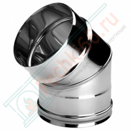 Отвод одностенный 45° (AISI-310S/0,8мм) d-250 (Вулкан)