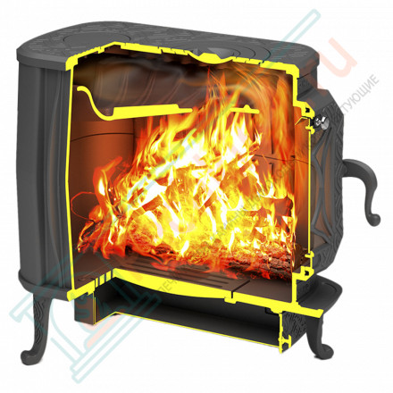 Чугунная отопительная печь Verona 200 Gold (Теплодар)
