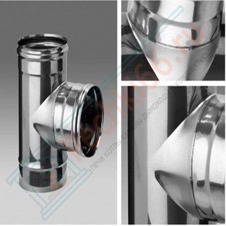 Тройник 90° (НЕРЖ-430/0,5) d-80 (Ferrum GS)