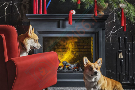 Каминокомплект электрический Coventry - Белый / Кирпич с очагом Cassette 400 NH (Dimplex)