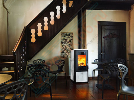 Печь-камин Chari Bordeaux, цвет бордовый (MCZ)