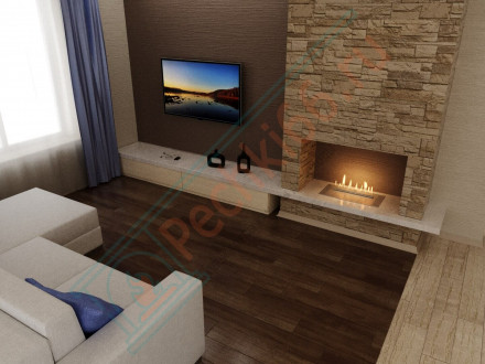 Биокамин автоматический 2000 RC INOX (Good Fire)