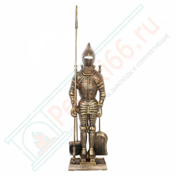 Набор каминный D98051AGK Рыцарь большой (4 предмета, 110 см, античное золото/черный), на подставке в Краснодаре