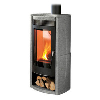 Печь-камин Quasar Ceramica Salt&Pepper, цвет маренго (MCZ)