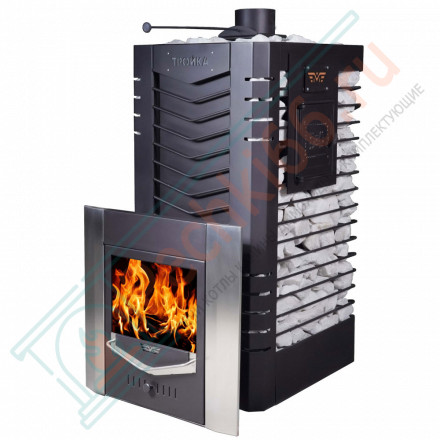 Печь для русской бани № 06МС 02 - Н, из нержавеющей стали (Тройка) до 24 м3
