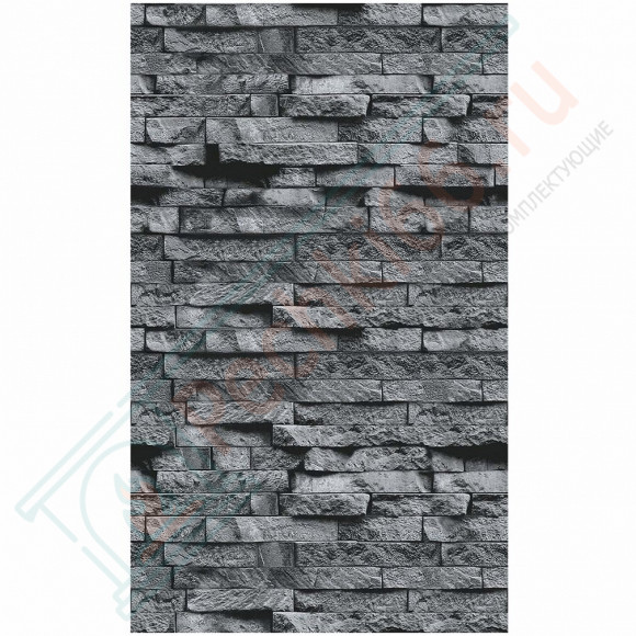 Плита ФАСПАН Серый камень №1008 Вертикаль 8мм 1200х600мм (Везувий) в Краснодаре