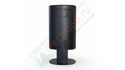 Печь-камин Orbis Top, серая сталь (Defro-Home) 9кВт