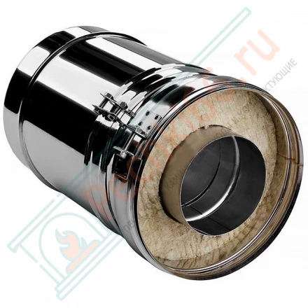 Труба V50R телескопическая с изол L=260-380 (AISI-310S/0,8-AISI-304/0,5) d-160/260 (Вулкан-Cerablanket)