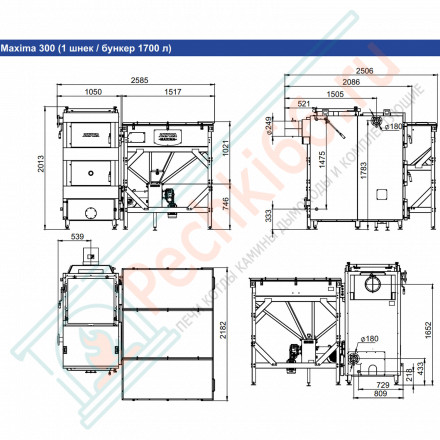 Котел универсальный Maxima 300 (Zota) 300 кВт