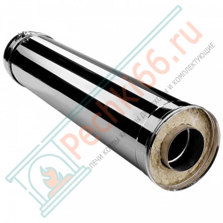 Сэндвич труба V50R с изол L=1000 (AISI-321/0,5-ОЦИНК-RAL/0,5) d-250/350 (Вулкан)