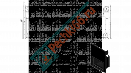 Чугунная топка Wiktor G gilotyna (Kratki)