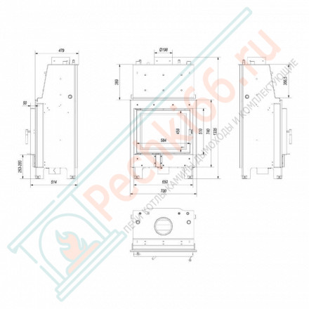 Стальная топка MBZ/PW/13/W (Kratki)