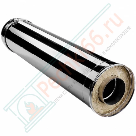 Сэндвич труба V50R с изол L=1000 (AISI-310S/0,8-AISI-304/0,5) d-104/200 (Вулкан-Cerablanket)